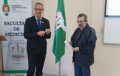 Reconocimiento al Dr. Francisco Arza y la Sra. Martha Patiño: Creadores del Logo Institucional de la Facultad de Medicina UNI