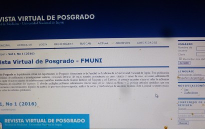 Se lanza la Revista Virtual de la Dirección de Posgrado