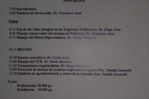 Jornada Urgencias Pediátricas
