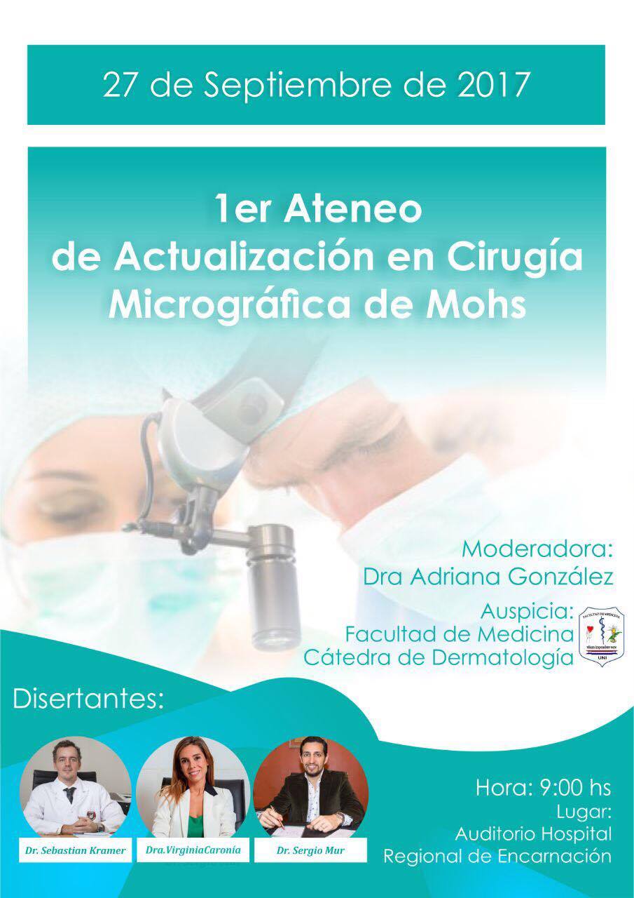 Primer Ateneo de Actualización en Cirugía Micrográfica de Mohs