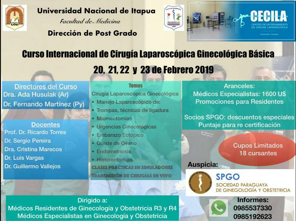 Curso Internacional de Cirugía Laparoscópica Ginecológica Básica