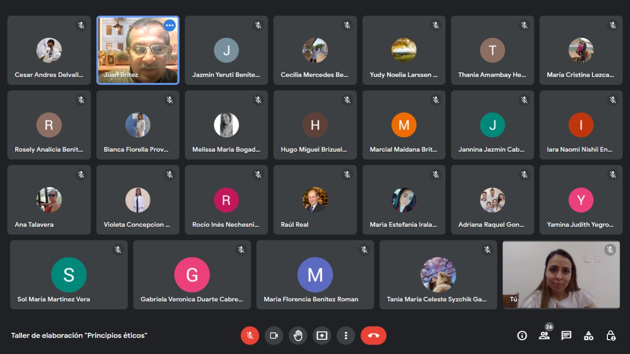 Taller de capacitación sobre «Elaboración de Principios Éticos»