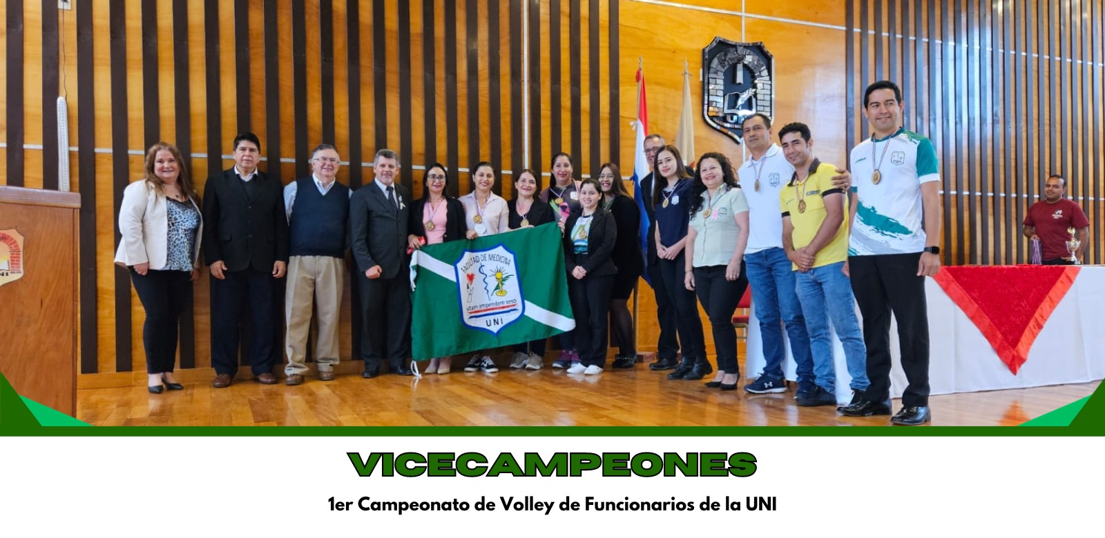 Medicina UNI Vicecampeona del Primer Torneo de Voley de Funcionarios de la UNI