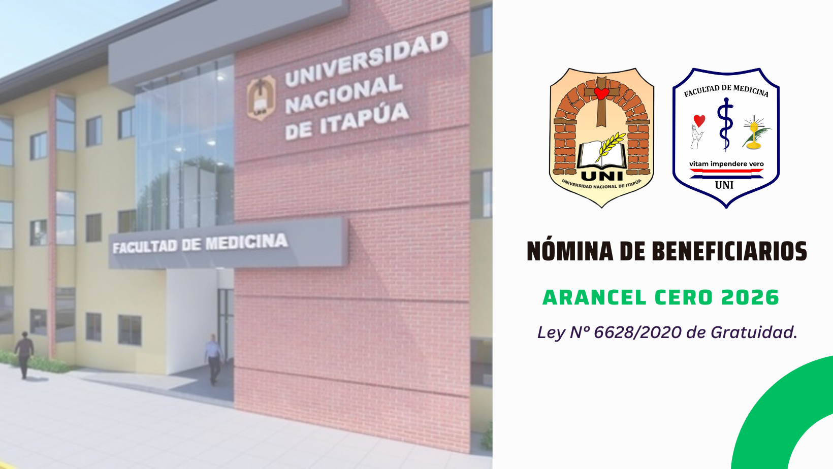 Nómina de beneficiarios de la Ley de Gratuidad “Arancel Cero” 2026
